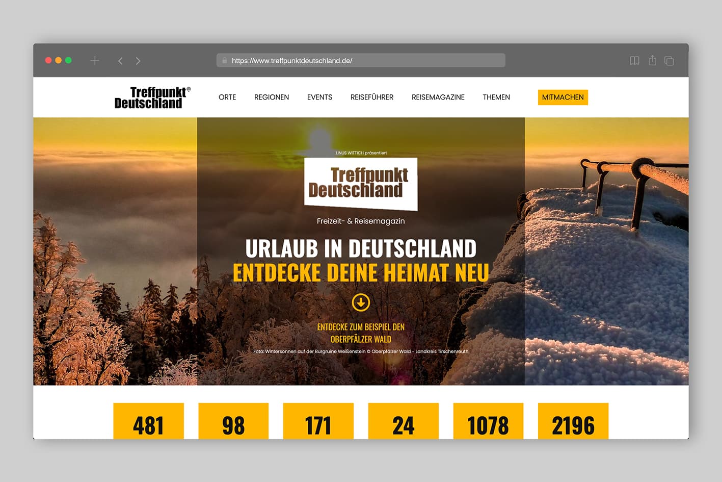 treffpunktdeutschland.de auf Desktop PC