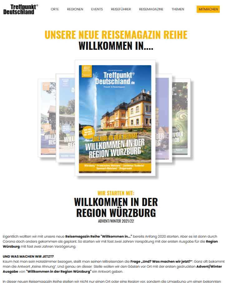 Treffpunktdeutschland Print-Reisemagazine