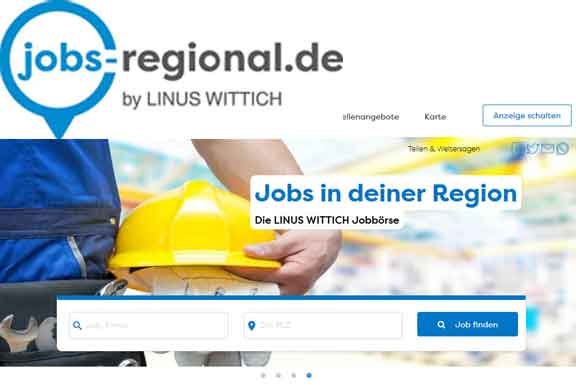 Startseite von jobs-regional.de