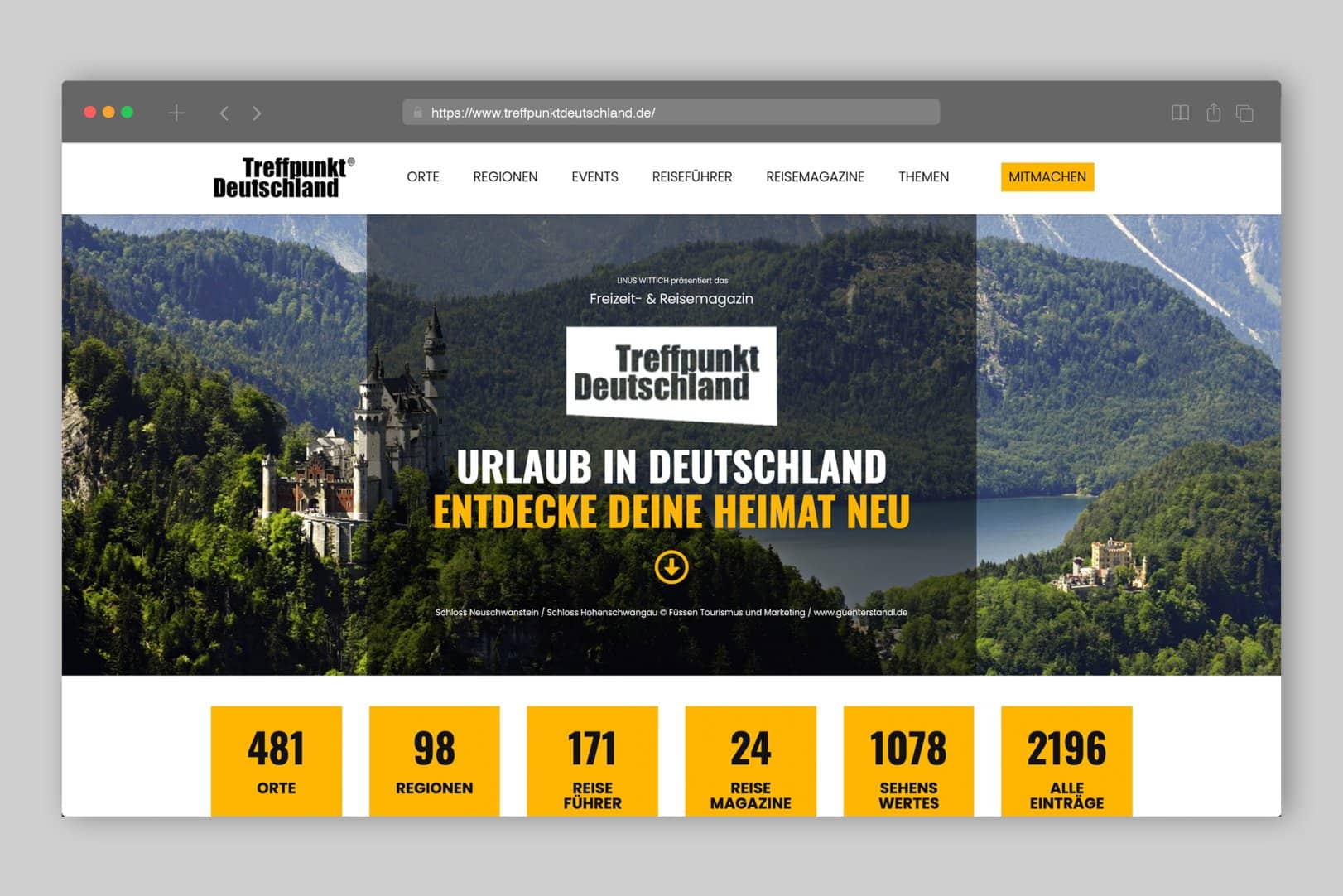 Werben auf Urlaubsportal TreffpunktDetuschland